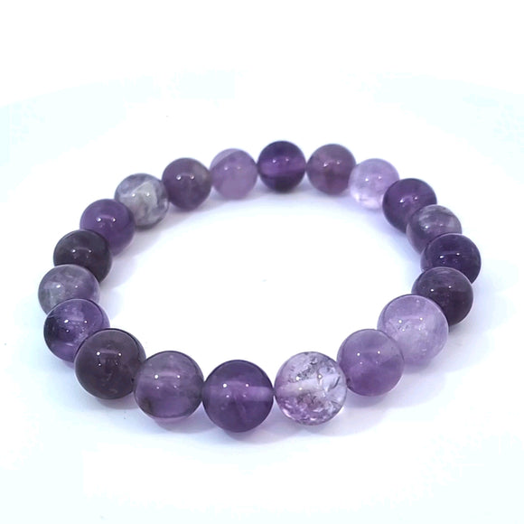 Lavender Amethyst Bracelet 10mm