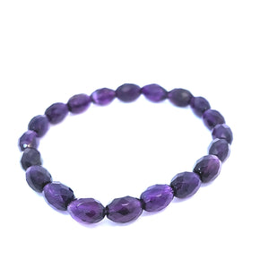 Faceted Amethyst Bracelet
