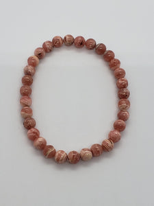 Rhodochrosite (6mm) Healing Bracelet