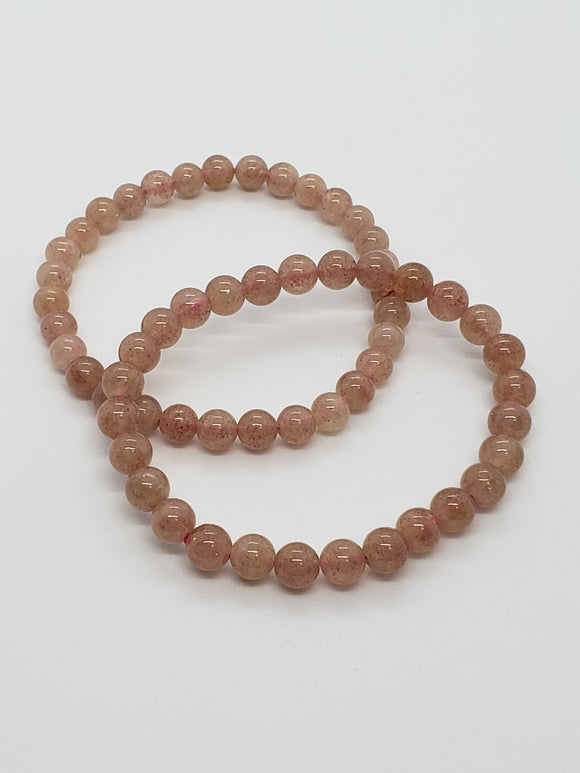 Strawberry Quartz (5mm) Healing Bracelet
