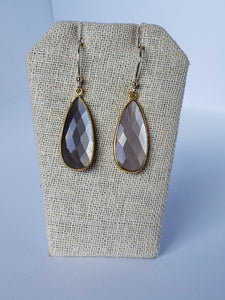 Chocolate Moonstone (Medium) Earrings