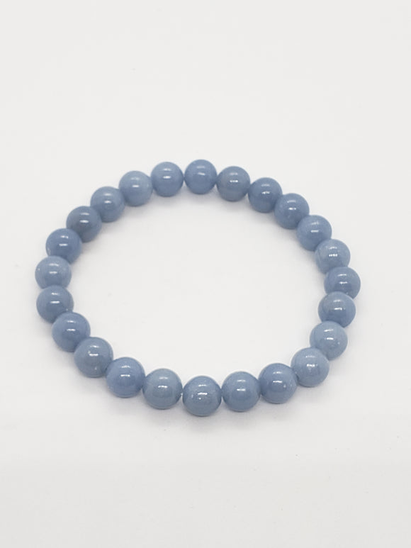 Angelite (8mm) Healing Bracelet