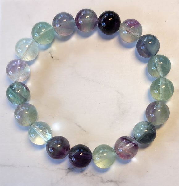 Rainbow Flourite (10mm) Bracelet