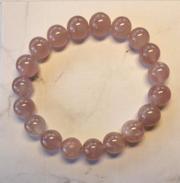 AAA Madagascar Rose Quartz (10mm) Bracelet