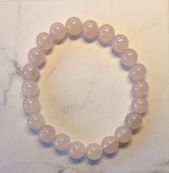 Rose Quartz (8mm) Healing Bracelet