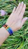 Chakra & Onyx Bracelet