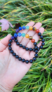 Chakra & Onyx Bracelet