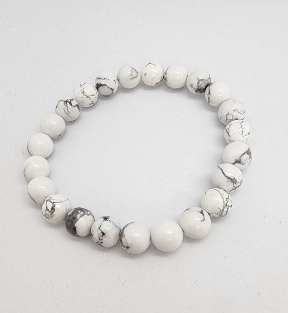 Howlite (8mm) Bracelet