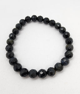 Faceted Blue Tigers Eye Bracelet